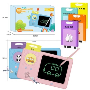 224 Sight Word Education-Lernmaschine Spielzeug Montessori-Zeichentafel LCD-Schreibtablett Baby Sprech-Flashkarte mit 112 Karten - Product Image 1