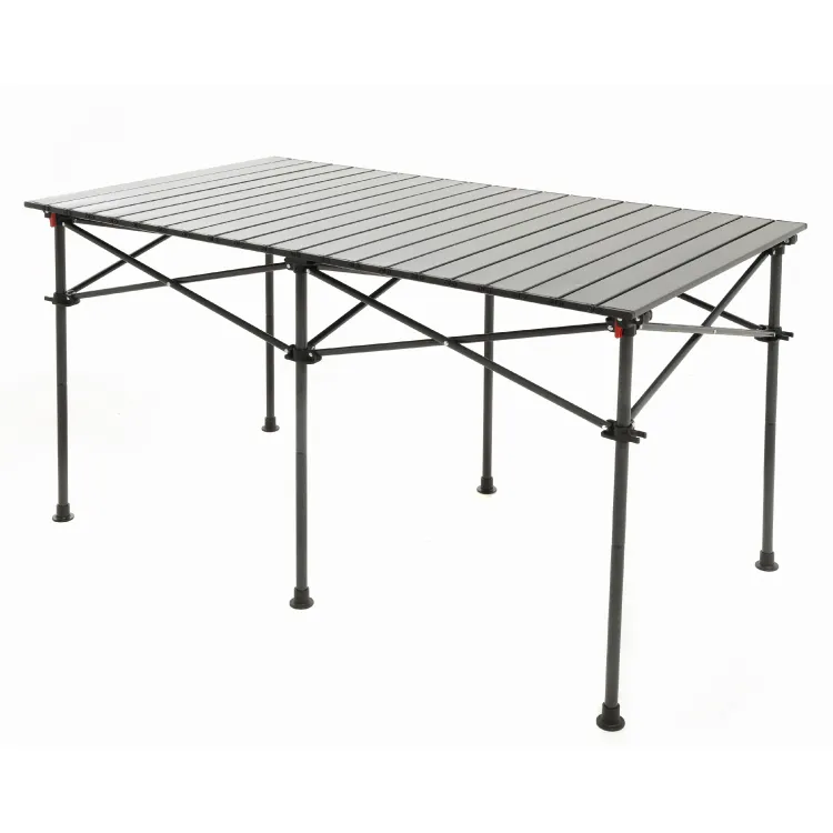 Puerta trasera digital de alta calidad para muebles de exterior, mesa plegable de aluminio, luz led personalizada, mesa de pong para cerveza