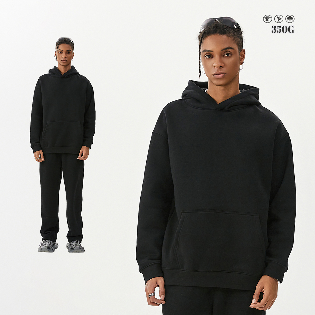 Black hoodie
