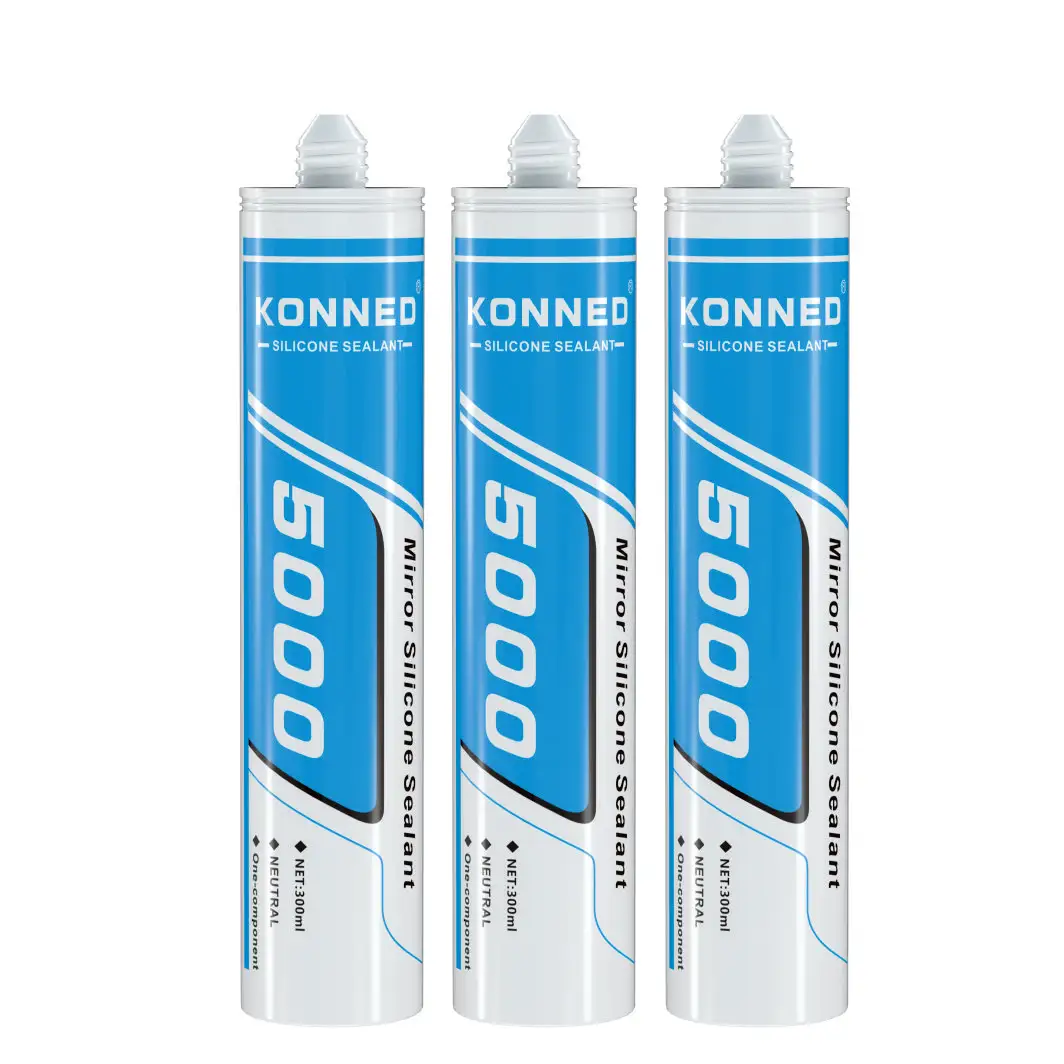 Konned hiệu suất cao rõ ràng trung tính chữa Silicone sealant keo thủy tinh dính KND-5000