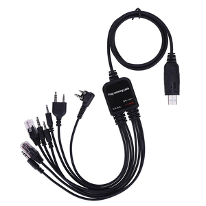 8 in 1 <strong>Computer</strong> USB <strong>Programming</strong> Cable for Kenwood for Baofeng motorola Yaesu for Icom Handy Walkie Talkie Car Radio CD <strong>Software</strong>