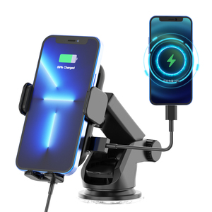 Simple USB X <strong>2</strong> <strong>in</strong> <strong>1</strong> Wireless Car Charger for Car Fast Charging Phone Holder - Product Image 3