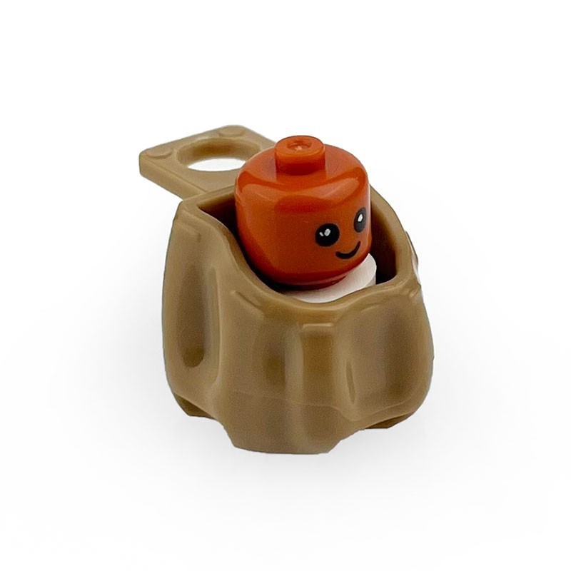 Cesta marrón cabeza cilíndrica bebé 1