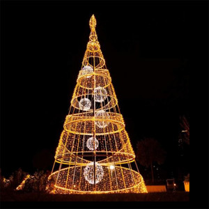 Ticari ekran dekorasyon dev çeşitli noel ağacı büyük açık sokak noel 3D LED ışıklı yılbaşı ağacı desen ışıkları - Product Image 5
