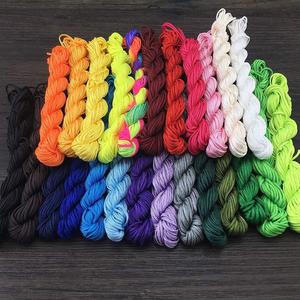 26 metros (85 pies) /bundle 1 mm Nylon rebordear cuerda o cordón anudado, surtido multicolor - Product Image 6