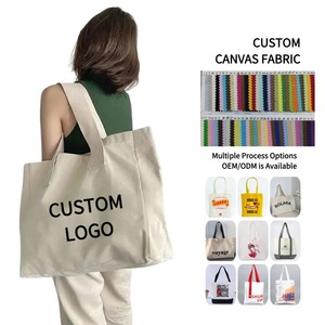 גודל גדול בד tote שקיות עם לוגו מודפס מותאם אישית למחזר תיק מכולת tote כותנה לבנה כבדה בד פוליאסטר לקנייה