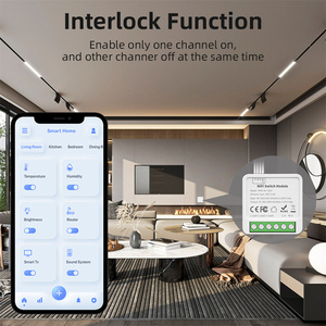 Tianlai Tuya Hausa utomations system WiFi-Relais schalter 2-Gang-Mini-Smart-Schalter - Product Image 6