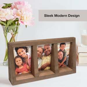 Ahşap üç boyutlu masaüstü çerçevesi resim çerçevesi, basit, özelleştirilebilir renk - Product Image 6