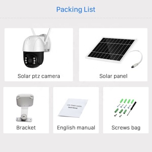 Batería Solar de WiFi de la cámara PTZ IP trabaja con Color al aire libre la noche visión Audio cámara CCTV inalámbrica - Product Image 3