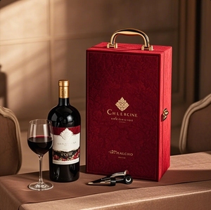 可定制环保高端红酒礼品盒家用烫金印花 - Product Image 3