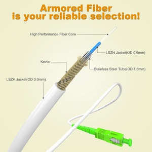 Fiber SC/APC SC/APC Sm Simplex beyaz Fiber optik ara bağlantı kablosu Singlemode G652D G657A Fiber kablo Jumper - Product Image 2