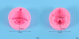 Two Cartoon Christmas Snowman Shaped Liquid Silicone <strong>Moulds</strong> Fondant Cake Decoration Clay Plaster Drop Glue <strong>Moulds</strong> - Product Image 6