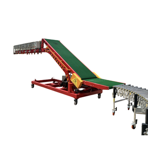 Camión contenedor móvil portátil de 20/40Ft, Correa telescópica de descarga de carga, transportador de rodillos Flexible para transporte de bolsas de cartón - Product Image 2