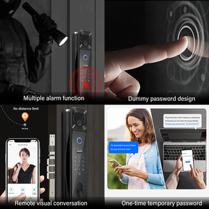 市販のガラスドア用のNeweKeyキーレスエントリーキーフォブエントリーシステム拇印安全ドアスモートロック - Product Image 6