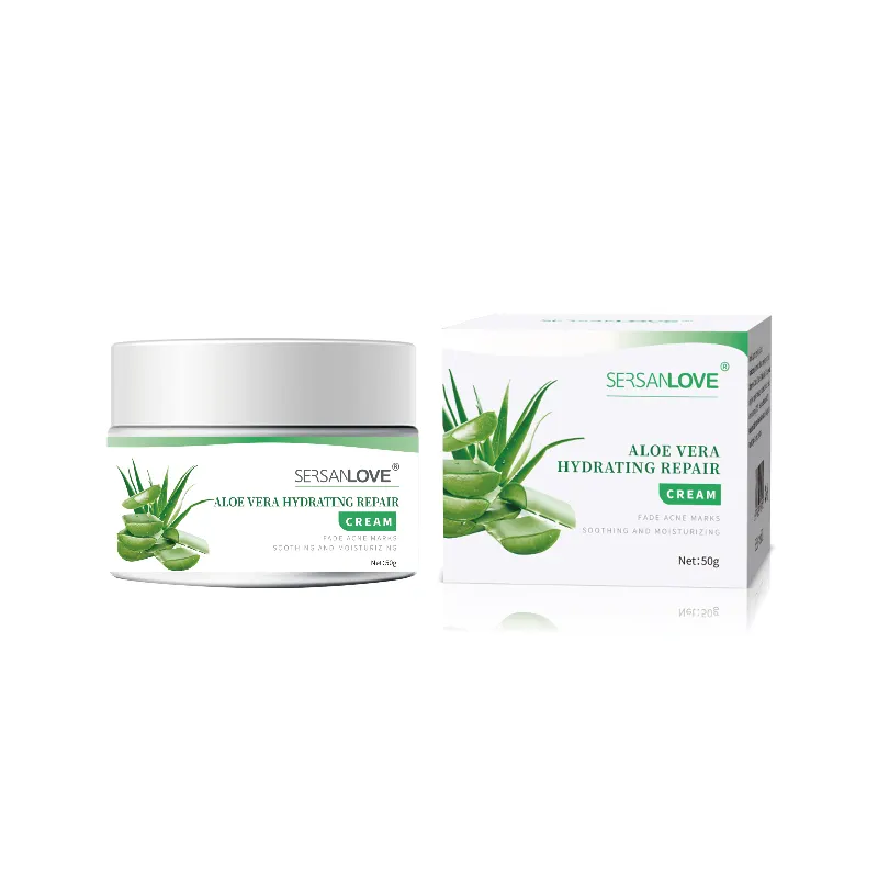 Menior Factory Supplying Best Youth natural Face Acne Aloe Vera Cream 50g