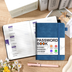 B6 Hardcover Password Book Keeper Address Organizer <strong>Notebook</strong> Alphabetical Tabs for Storing Website Passwords Durable Paper Cover