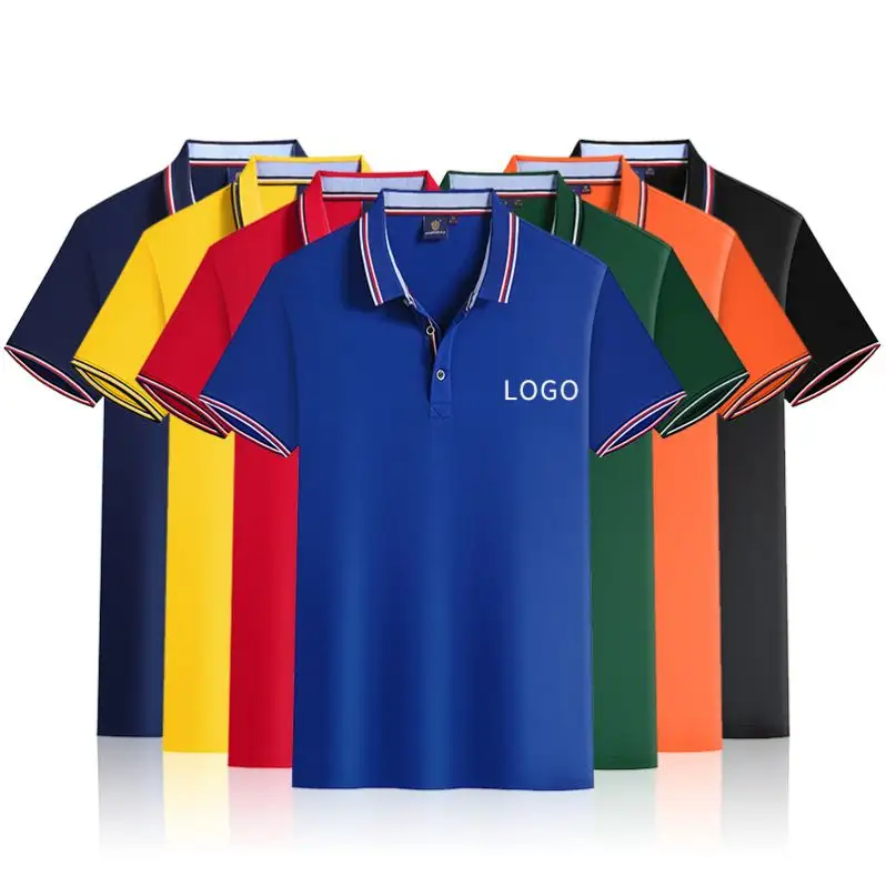 Échantillon gratuit de polo pour hommes vêtements de travail personnalisés polos de golf conception gratuite personnalisée logo imprimé loisirs vierge tissé tricoté