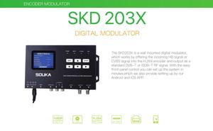 Digital <strong>Encoder</strong> <strong>Modulator</strong> SKD203X Series HD CVBS Into H.264 <strong>Encoder</strong> Output <strong>DVB</strong>-<strong>T</strong> ISDB-<strong>T</strong> RF <strong>Modulator</strong> - Product Image 3