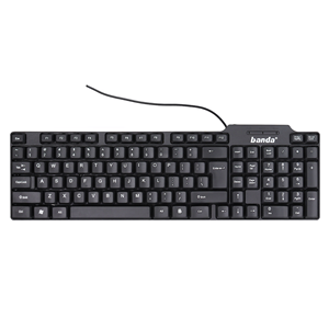 Teclado de ordenador de Chocolate, silencioso, impermeable, con cable, USB estándar, para escritura de ordenador de oficina - Product Image 1