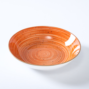散装陶瓷餐具日用瓷盘移印板陶瓷8英寸汤盘 - Product Image 5