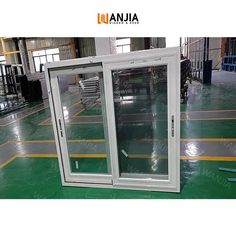 Eco amigável impermeável vidro trilho alto janela deslizante janela branca upvc vidros duplos pvc janelas deslizantes