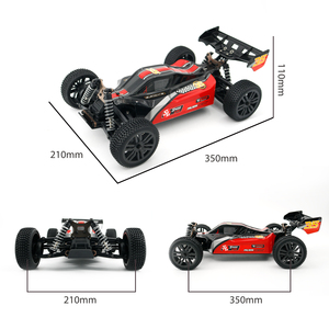 RC araba 1/10 ölçekli 48km/h + yüksek hızlı RC araba yarışı kamyon uzaktan kumanda RC Buggy RTR çocuklar için hediye - Product Image 3