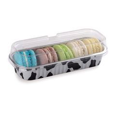 Folyo ambalaj alüminyum kek pişirme kabı renkli cupcake kutusu zekâ plastik kapak - Product Image 6