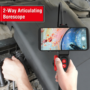 8 ayarlanabilir LED ışık, QBH 8.5/6.0mm Borescope muayene Android kamera ve iPhone endoskop kamera ile eklemli Borescope - Product Image 4