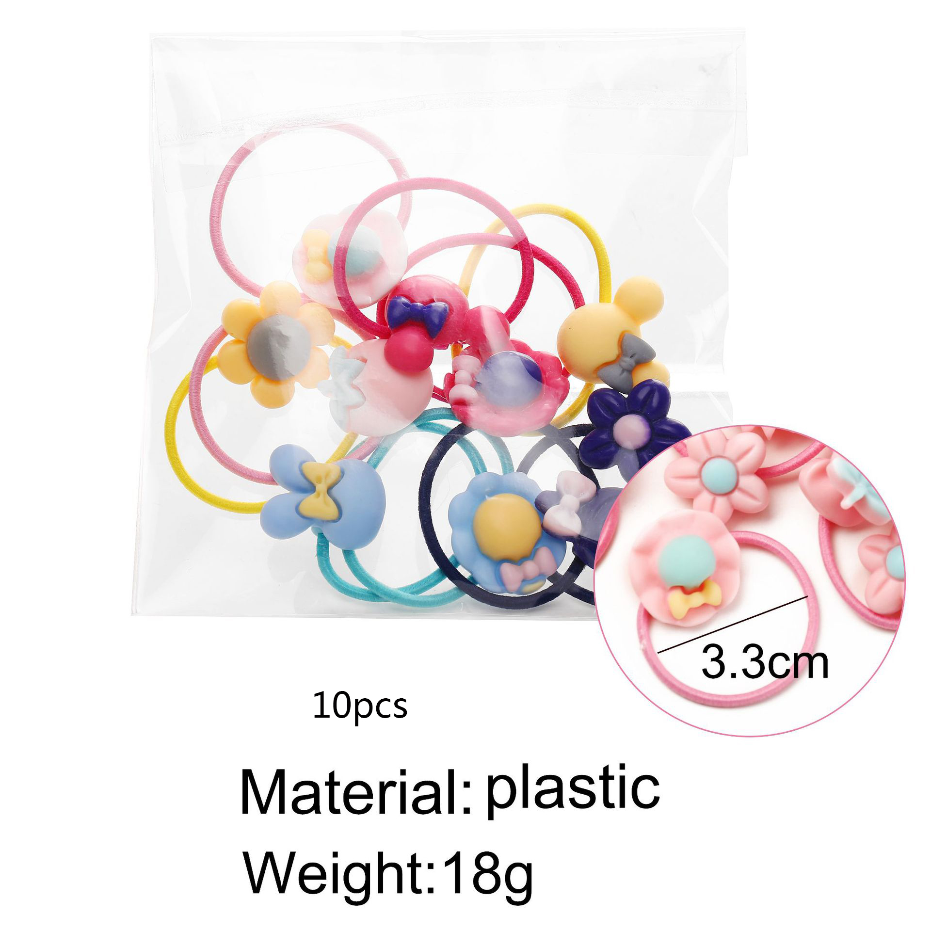 10 pièces mix couleurs