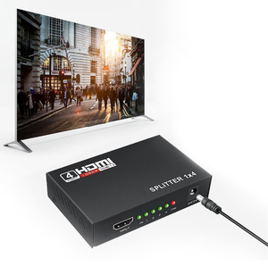 Convertidor divisor 4 en 1, 1 entrada y 4 salidas, adaptador hembra HDTV que funciona al mismo tiempo, 3D 1080p
