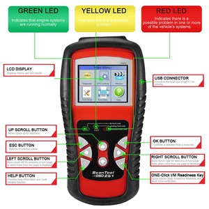 Autoscanner KW830 ODB II universelles Diagnosegerät Überprüfung EOBD Fehler OBD2 Code-Leser Diesel-Batterie-Test OBD Auto Motorfehler - Product Image 4