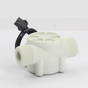 Fábrica Latón/Plástico Efecto Hall Turbina Sensor de flujo de agua Sensor de flujo de pulso con 3 cables