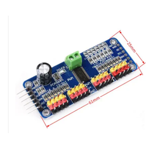 16 yollu PWM Servo servo sürücü panosu robot denetleyici IIC arayüzü sürücü modülü PCA9685