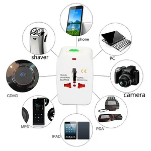 Adattatore per caricabatterie da viaggio in tutto il mondo Adattatore con presa internazionale AU US UK EU Adattatore per caricabatterie - Product Image 5