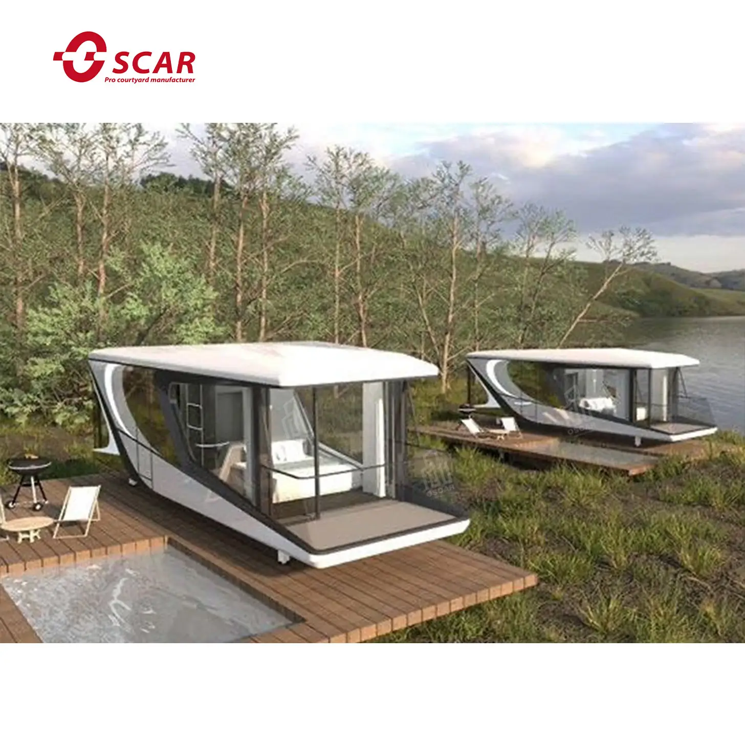 Furnished Prefabricated House\/space capsule office pod \/mobile modular homes container