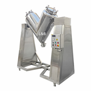 V şekilli toz madde karıştırma kuru toz Blender hapları şeker Tablet vitamini toz karıştırma makinesi V tipi mikser - Product Image 1