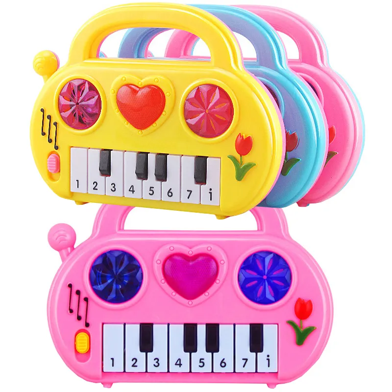 Preço de fábrica Cartoon Electronic Organ Musical Instrument Brinquedos para Crianças Presentes Popular Piano Elétrico Vocal Toys