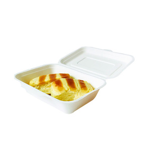 Eco-friendly Biodegradable Disposable Microwaveable TakeOut Food Containers Corn <strong>Starch</strong> Lunch <strong>Box</strong> Microwave Disposal Container - Product Image 6