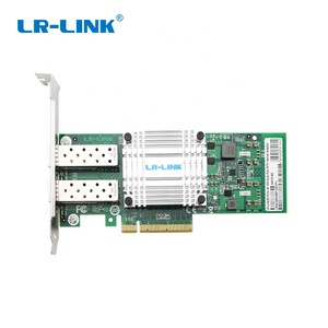 Lrlink 10G Optical Network Card Fiber Dual-Port 2SFP+ Ethernet PCIe X8 Cards <strong>Lan</strong> Nic Adapter