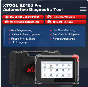 OBD2-Diagnosewerkzeug XTOOL EZ400 Pro ECU-Codierung Aktiver Test OE Vollsystem-Scan-Tool Schlüssel programmierung Öl-Reset 31 Reset-Service - Product Image 2