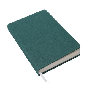 Agenda con fecha inspiradora Cuaderno de lino de gratitud personalizado 100 Papel reciclado Encuadernado en espiral interior-Haga su propio diseño - Product Image 1