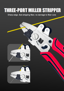 Sinyal yangın yeni 9 1 kablo striptizci Fiber optik striptizci Miller pense makas temizleyici-ftth WiFi 4G 3G ağları için - Product Image 2