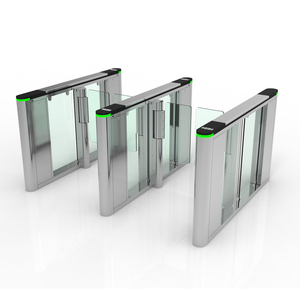 מערכת בקרת גישה באיכות גבוהה יוקרה מהירות שער סוהר עבור 2 להולכי רגל עם rfid ic qr קוד פנים - Product Image 5