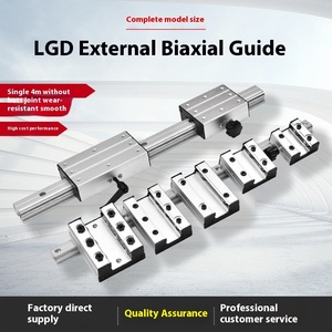 Nuevo LGD6 8 12 16 Rodillo deslizante de acero biaxial externo Guías lineales de eje óptico para rodamiento de bloque de bloqueo deslizante de carpintería - Product Image 2