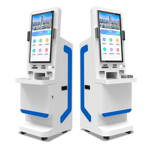 Multi Function Ticketing Kisok Interactive Self Service Card Dispenser Hotel Check in Kiosk Cash Recycler Machine With <strong>Software</strong> - Product Image 1