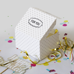 Özel Logo UV avantajı ile Premium beyaz patlayan konfeti hediye kutusu herhangi bir fırsat için sürpriz Pop-up kağıt tasarımı - Product Image 5