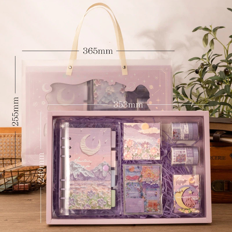 Coffret cadeau violet