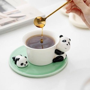 Yüksek renk değeri ile yaratıcı Panda seramik kahve fincanı ve kişisel ev su bardakları için uygun Modern tasarım - Product Image 3