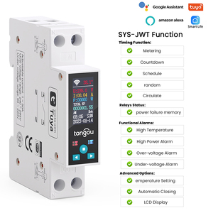 TONGOU SY Serie de interruptores inteligentes Disyuntor en miniatura inteligente Tuya Ewelink Alexa Asistente de Google Control MCB Tipo 220V 50A 63A - Product Image 2