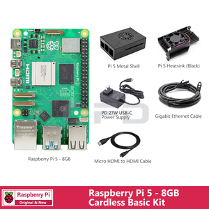 <strong>Raspberry</strong> <strong>Pi</strong> 5 2GB/4GB/8GB RAM Cardless Basic Kit Official Starter Basic Camera Display PCIe Expansion <strong>Raspberry</strong> <strong>Pi</strong> 5 Kit